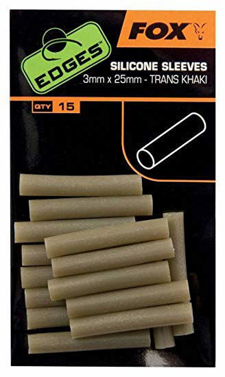 FOX FOX Edges Silicone Sleeves 3mm x 25mm x 15 - Parkfield Angling Centre