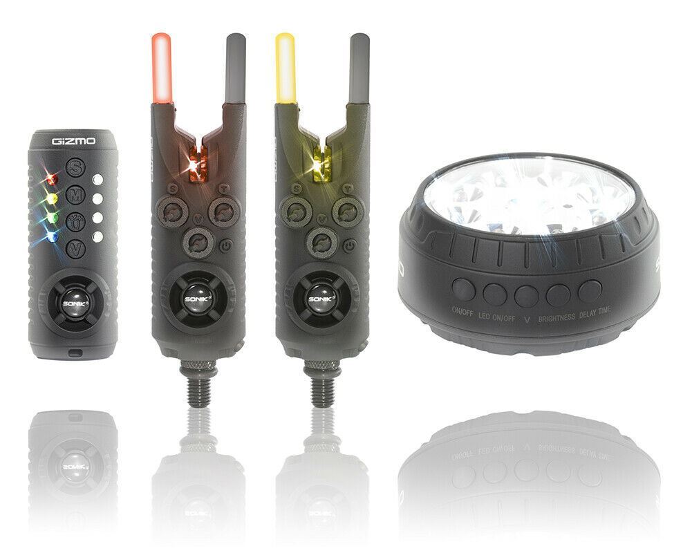 SONIK SONIK Gizmo 2+1 Alarm + Bivvy Lamp (R + Y) - Parkfield Angling Centre