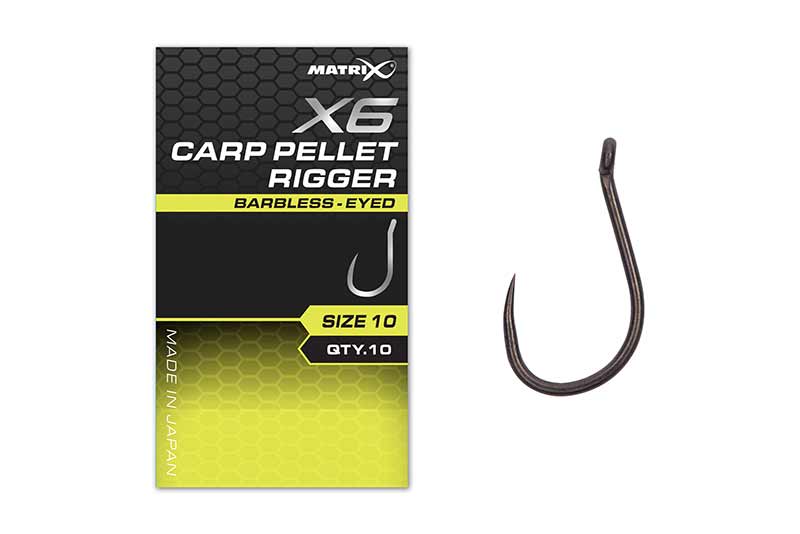MATRIX X6 Carp Pellet Rigger Barbless - Eyed