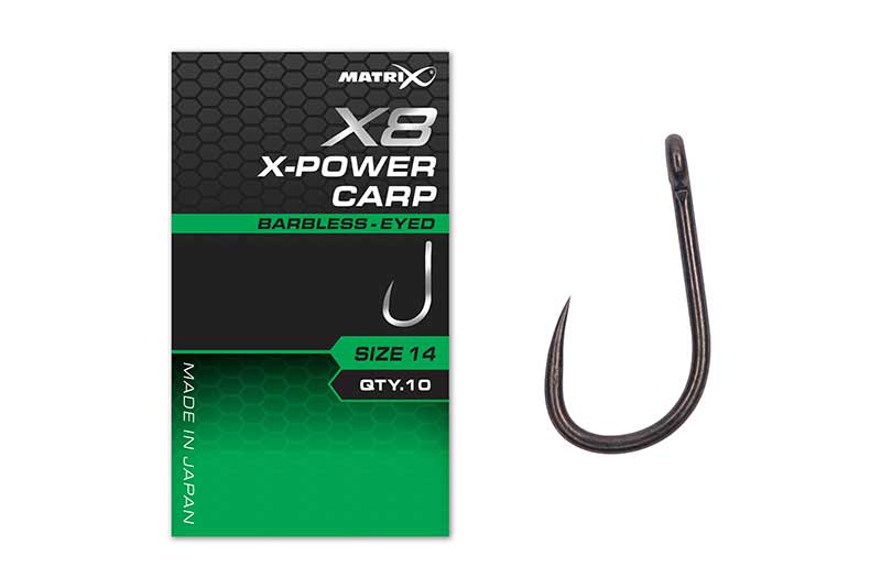 MATRIX MATRIX X8 X-Power Carp Barbless - Eyed - Parkfield Angling Centre