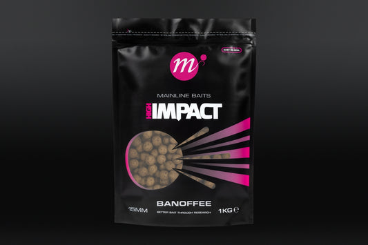 MAINLINE MAINLINE Hi Impact Shelf Life Banoffee - 15mm - 1kg - Parkfield Angling Centre