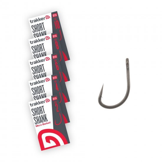TRAKKER TRAKKER Short Shank Hooks (Micro Barbed) - Parkfield Angling Centre