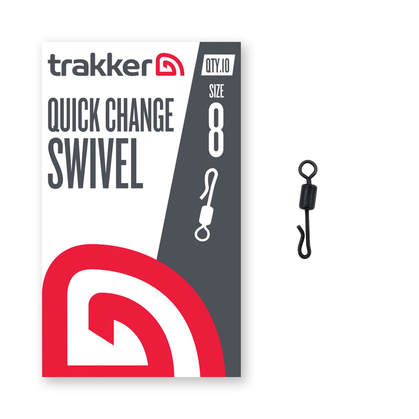 TRAKKER TRAKKER Quick Change Swivel (Size 8) - Parkfield Angling Centre