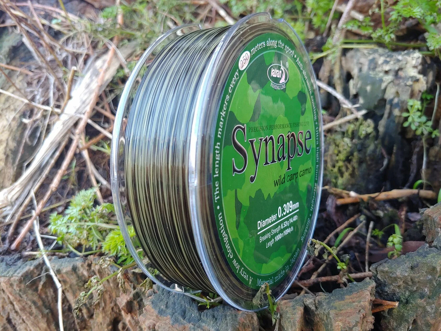 KATRAN KATRAN Fishing Line SYNAPSE Wild Carp camo - Parkfield Angling Centre