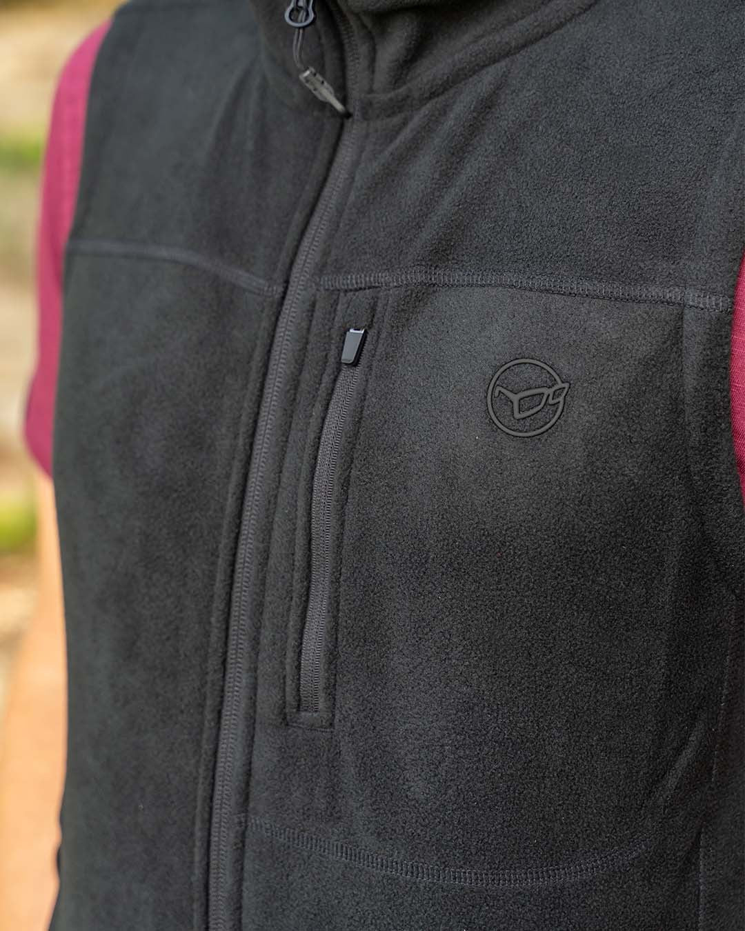 KORDA KORDA Fleece Gilet | Black - Parkfield Angling Centre