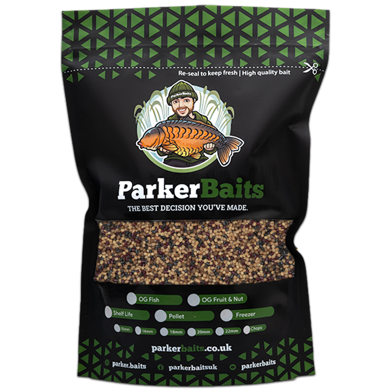 PARKER BAITS PARKER BAITS Mini Mix Pellet - 3kg + Tub - Parkfield Angling Centre