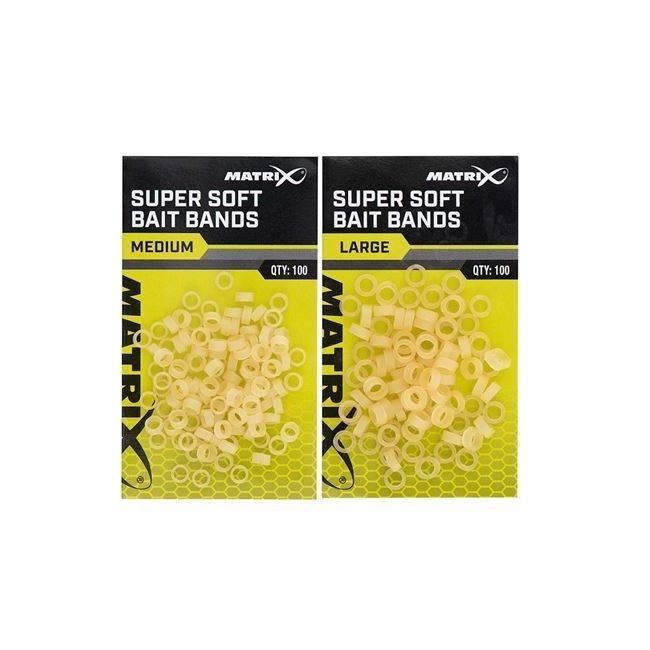 MATRIX MATRIX Super Soft Bait Bands 100Pcs - Parkfield Angling Centre