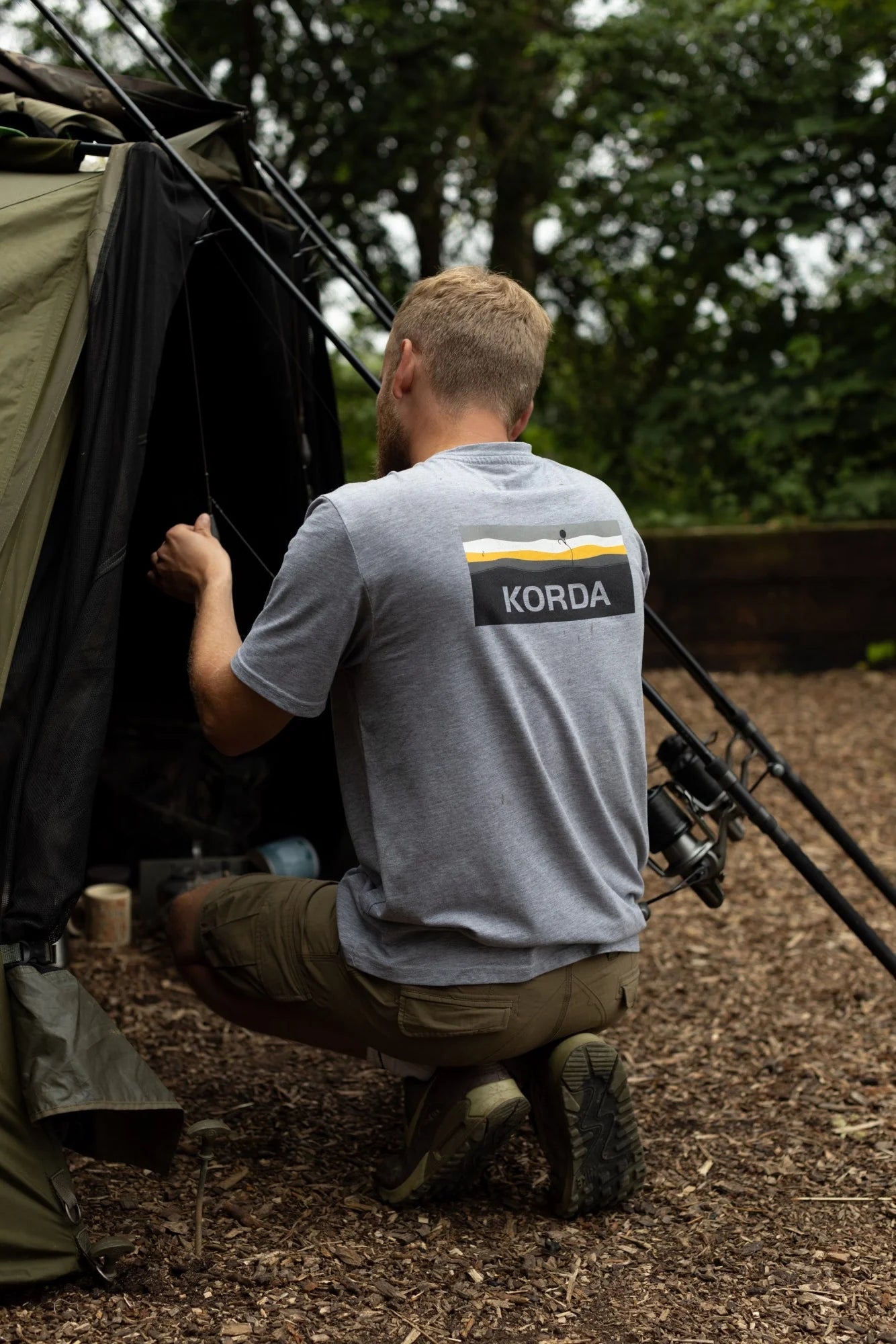 KORDA KORDA Lakebed Tee | Grey - Parkfield Angling Centre