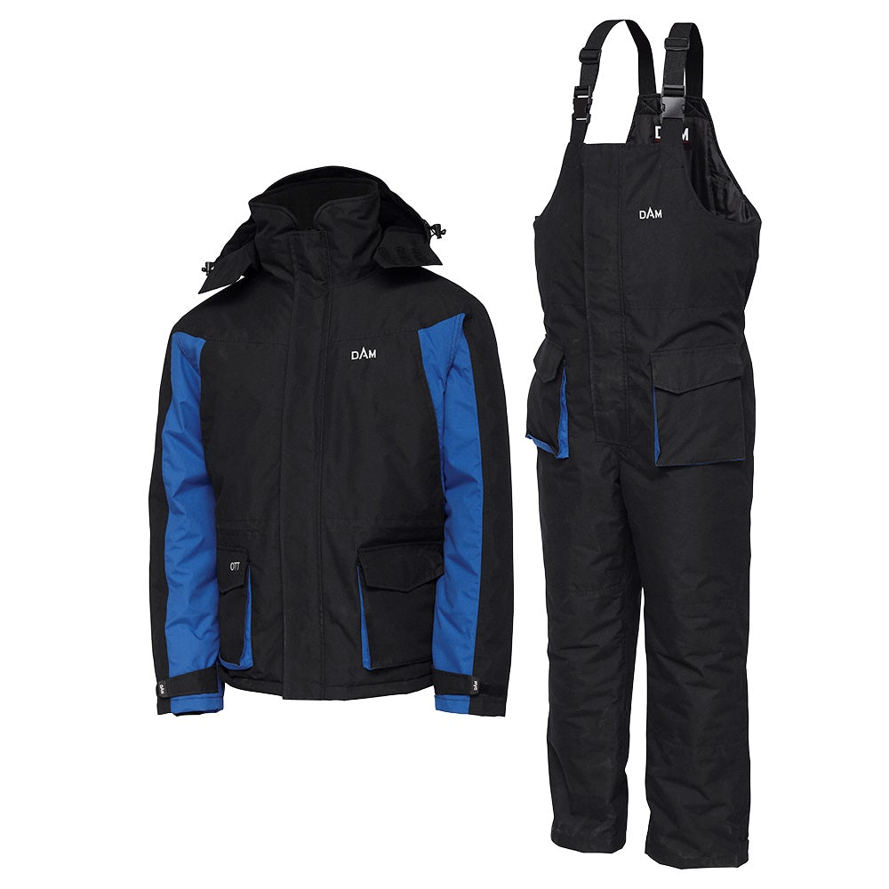 DAM DAM O.T.T. Thermal Suit Black Night/Blue - Parkfield Angling Centre