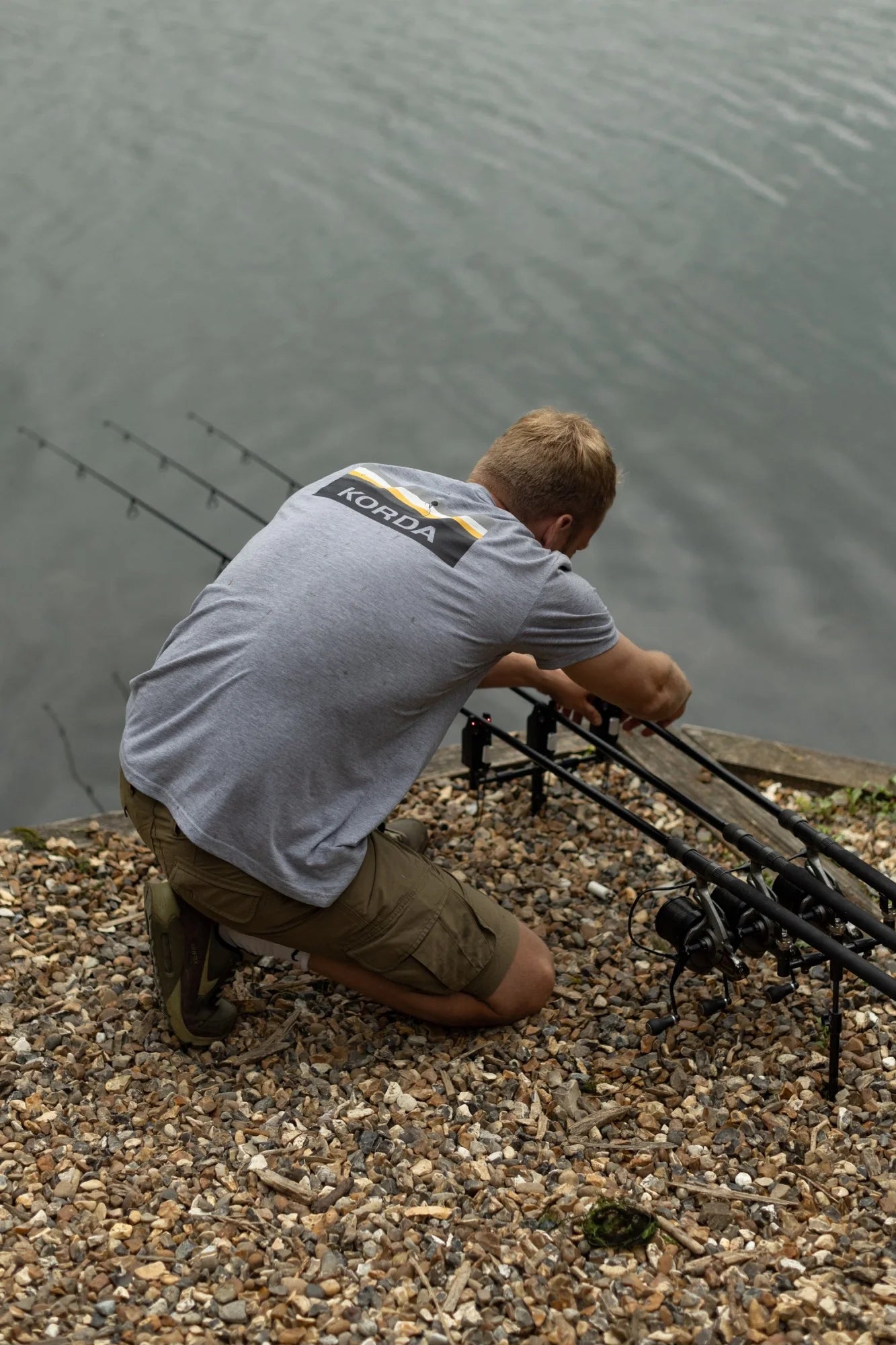 KORDA KORDA Lakebed Tee | Grey - Parkfield Angling Centre