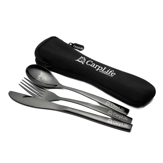 CARPLIFE CARPLIFE Black Etched Cutlery Set - Parkfield Angling Centre