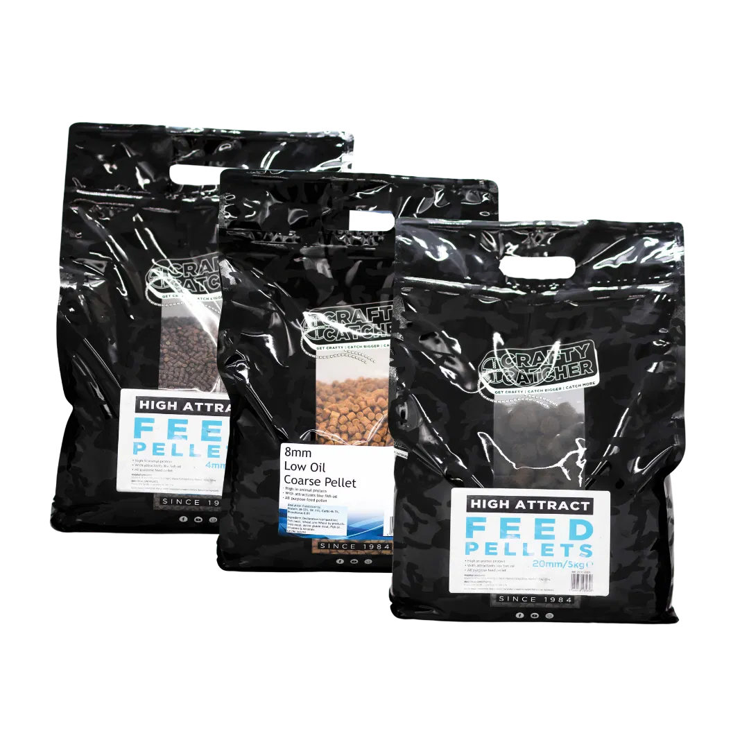 CRAFTY CATCHER CRAFTY CATCHER High Attract Feed Pellet 5kg - Parkfield Angling Centre