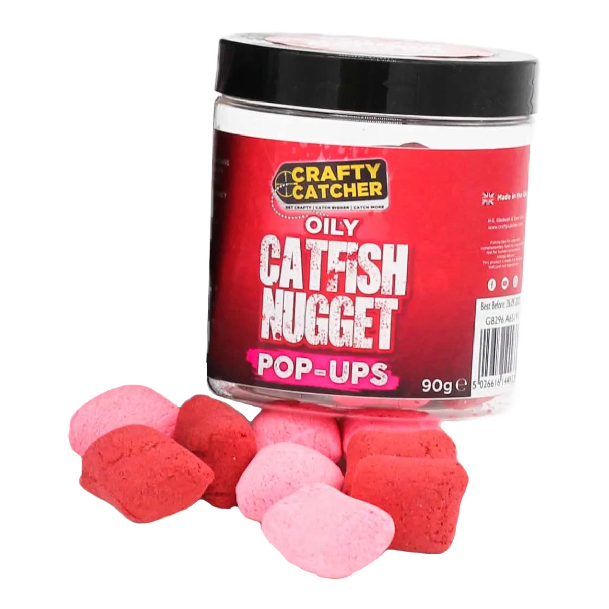 CRAFTY CATCHER CRAFTY CATCHER Big Hit Catfish Nuggets 20mm Pink & Red pop ups - Parkfield Angling Centre