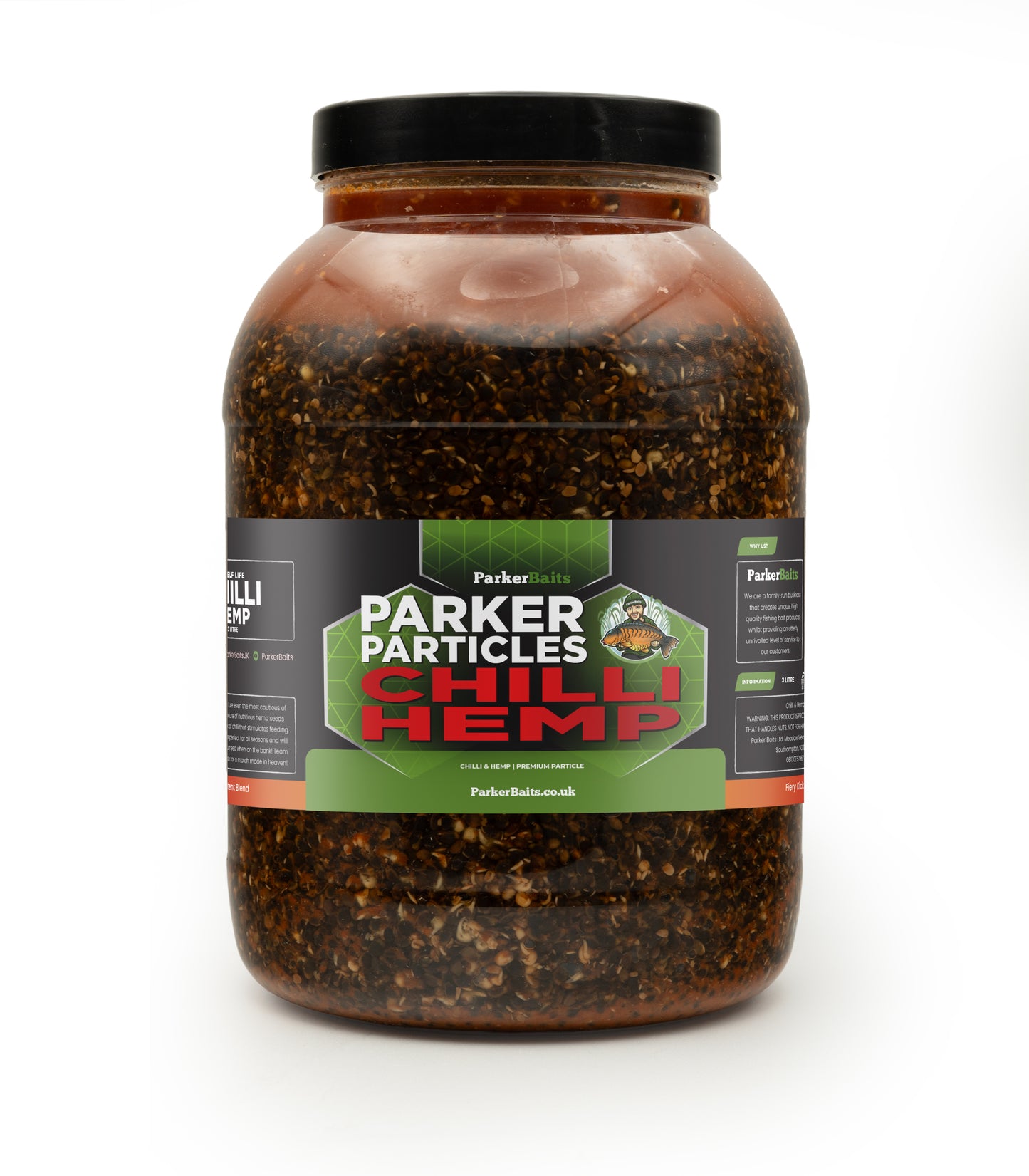 PARKER BAITS PARKER BAITS Chilli Hemp - Shelf Life - Particle - Parkfield Angling Centre