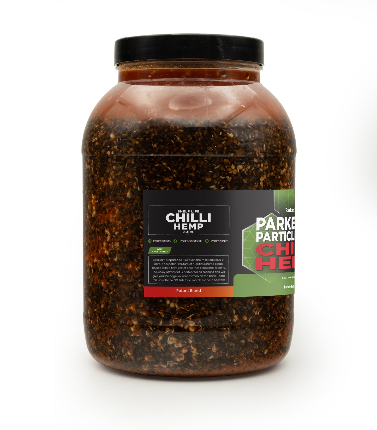 PARKER BAITS PARKER BAITS Chilli Hemp - Shelf Life - Particle - Parkfield Angling Centre