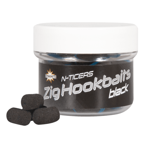 DYNAMITE DYNAMITE N-Ticers Zig Hookbaits Black 12x6mm - Parkfield Angling Centre