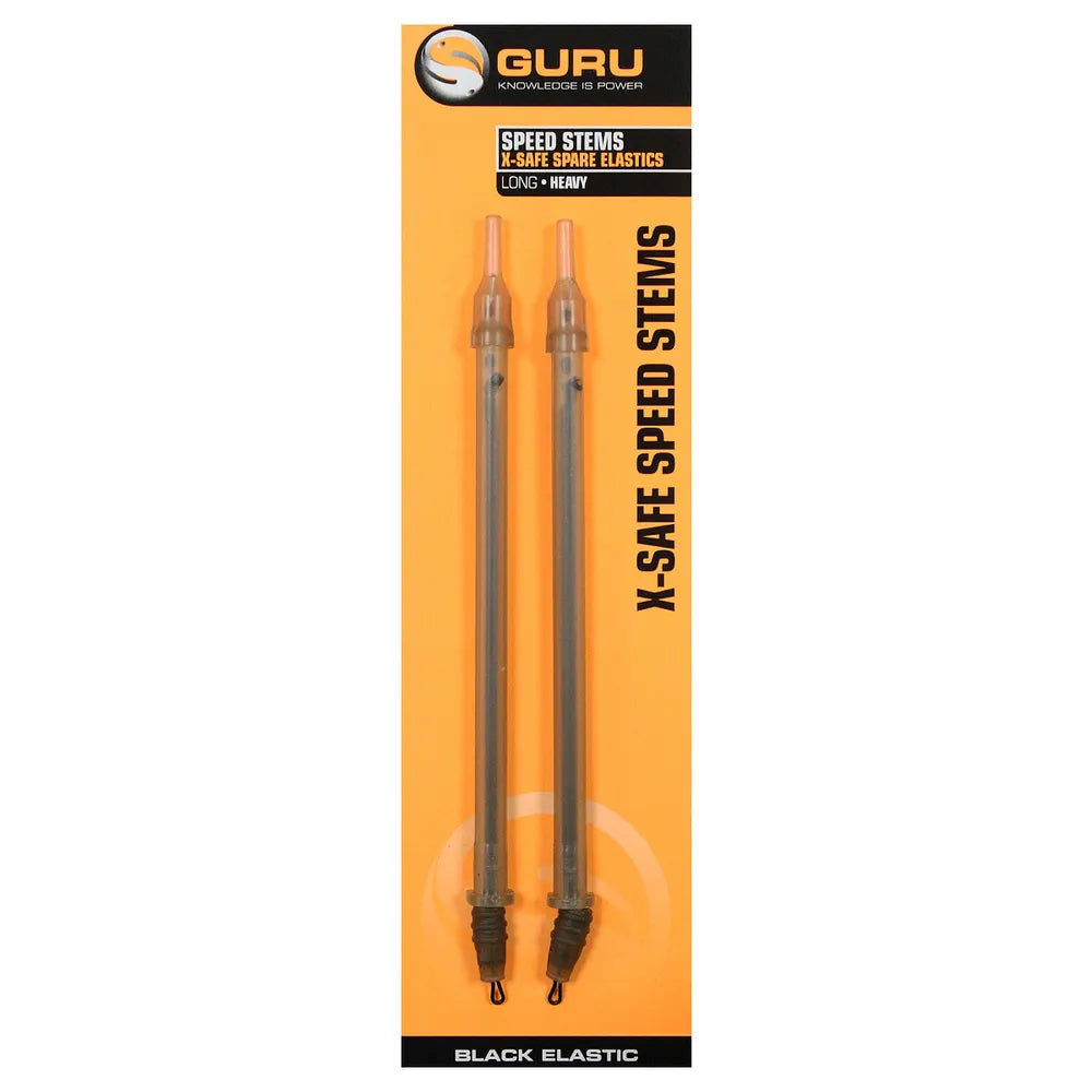 GURU GURU X-Safe Elastics | Long Black - Parkfield Angling Centre