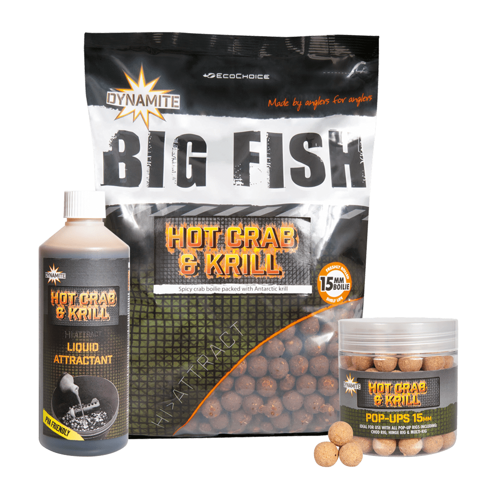 DYNAMITE DYNAMITE Hot Crab & Krill Boilies - Parkfield Angling Centre