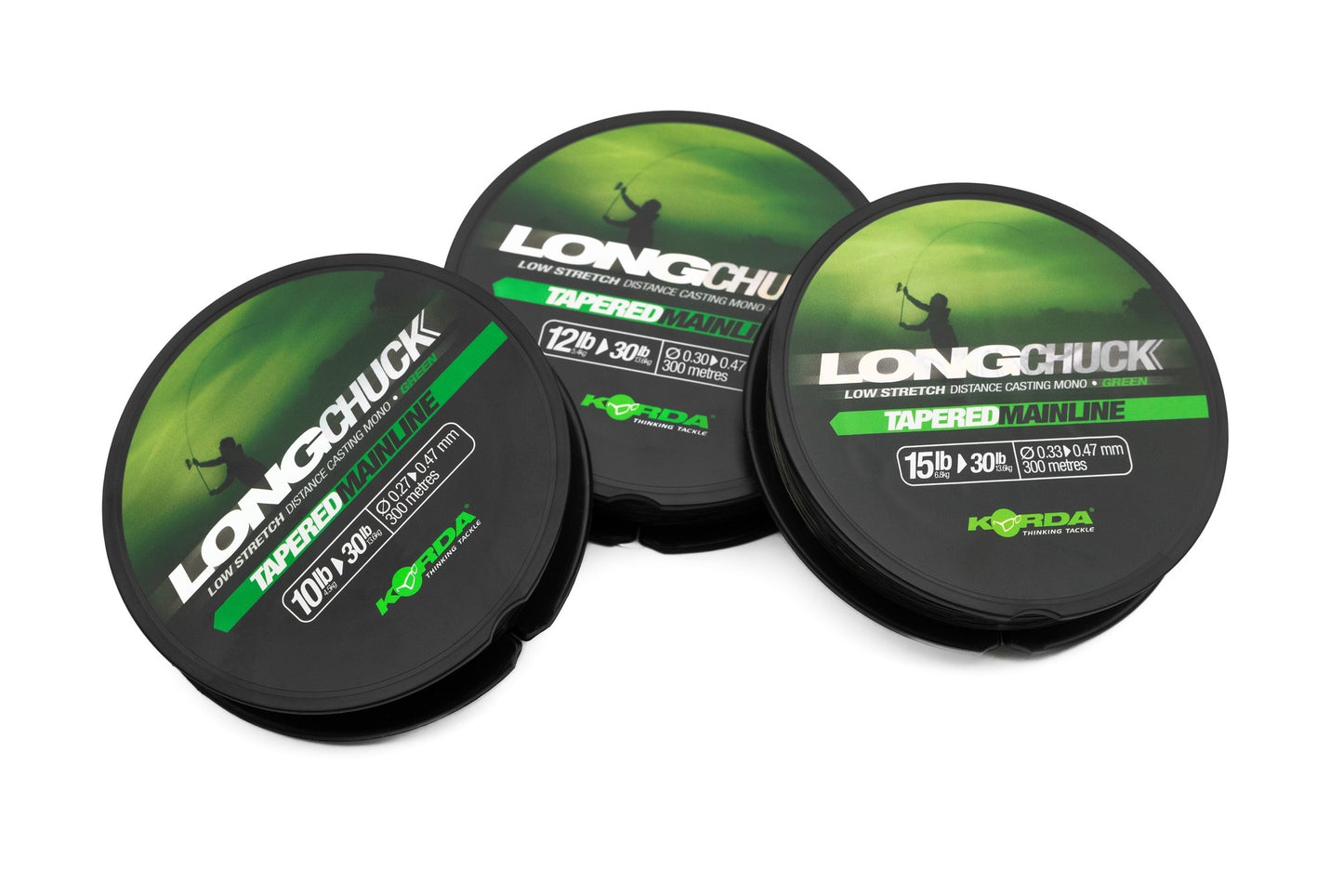 KORDA KORDA LongChuck Tapered Mainline Green 300m  - Parkfield Angling Centre