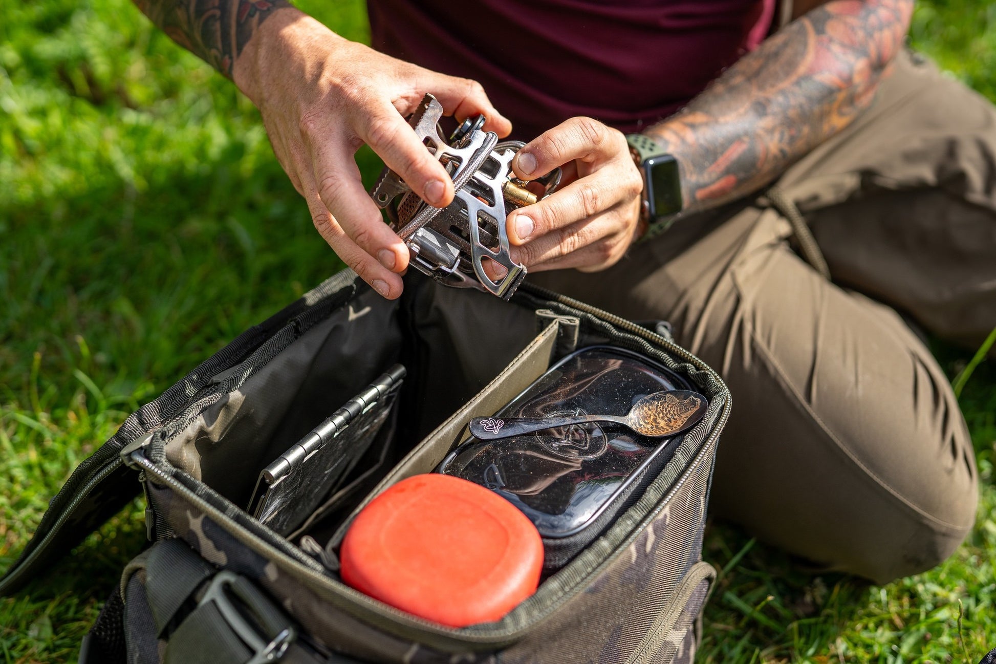 KORDA KORDA Compac Cookware Bag Dark Kamo  - Parkfield Angling Centre
