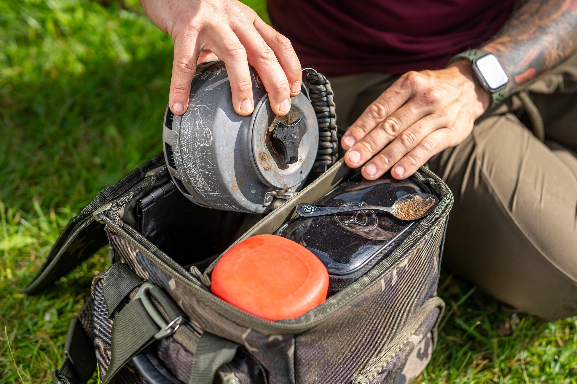 KORDA KORDA Compac Cookware Bag Dark Kamo  - Parkfield Angling Centre