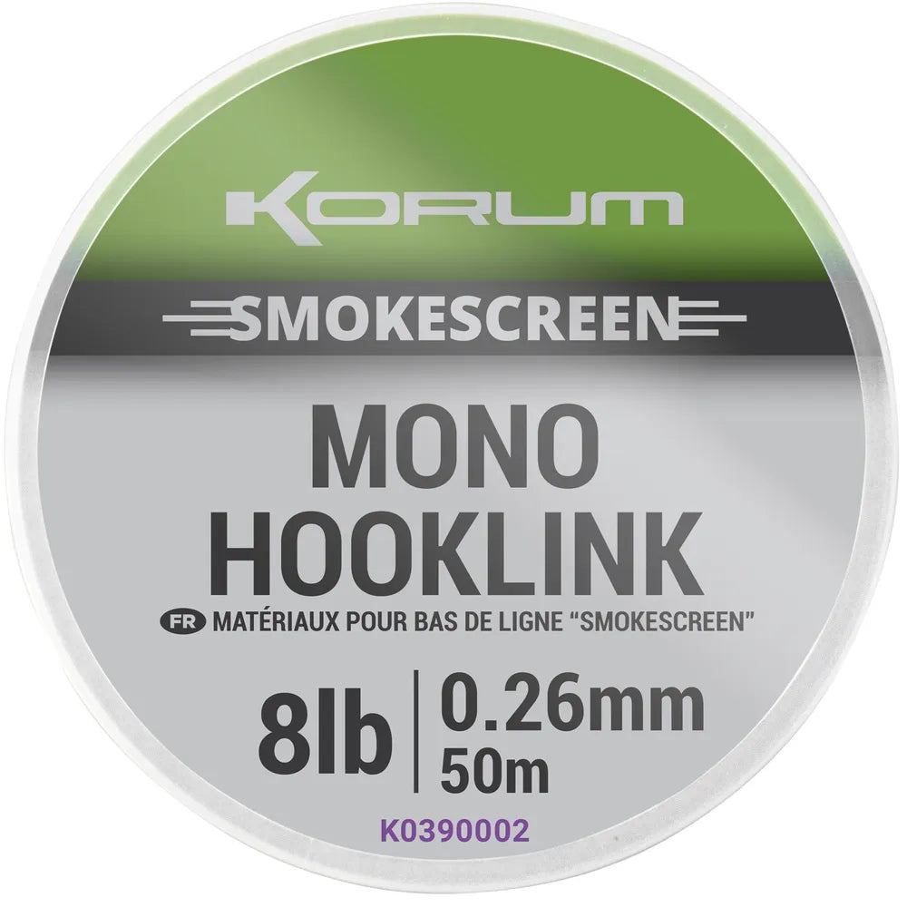 KORUM KORUM Smokescreen Mono Hooklink - Parkfield Angling Centre