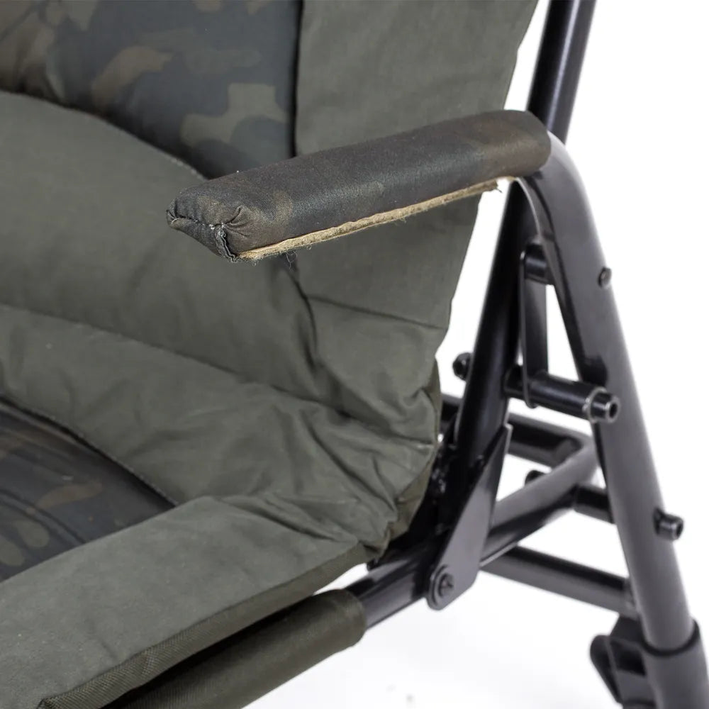 NASH NASH Indulgence Bedchair Seat Camo  - Parkfield Angling Centre