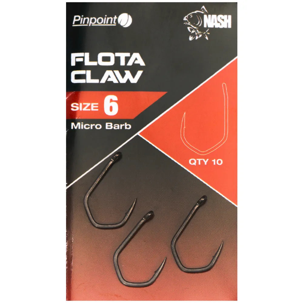 NASH NASH Flota Claw Size 10 Barbless - Parkfield Angling Centre