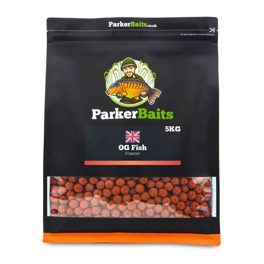 PARKER BAITS PARKER BAITS Boilies - OG Fish - Freezer - 5kg - Parkfield Angling Centre