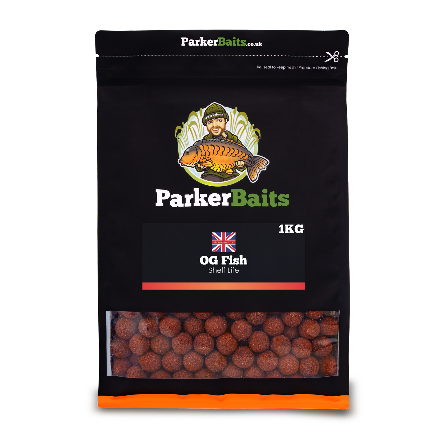 PARKER BAITS PARKER BAITS Boilies - OG Fish - Shelf Life - 1kg - Parkfield Angling Centre
