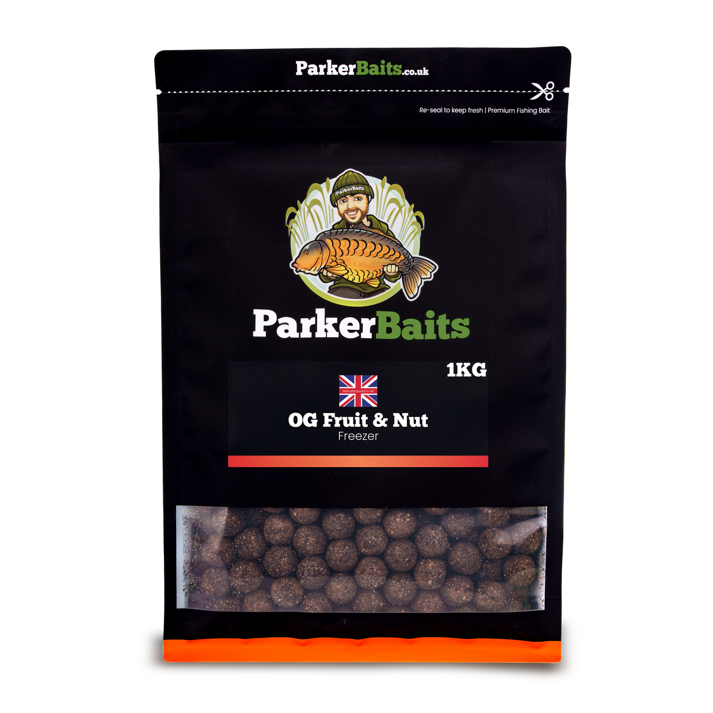 PARKER BAITS PARKER BAITS Boilies - OG Fruit & Nut - Freezer - 1kg - Parkfield Angling Centre