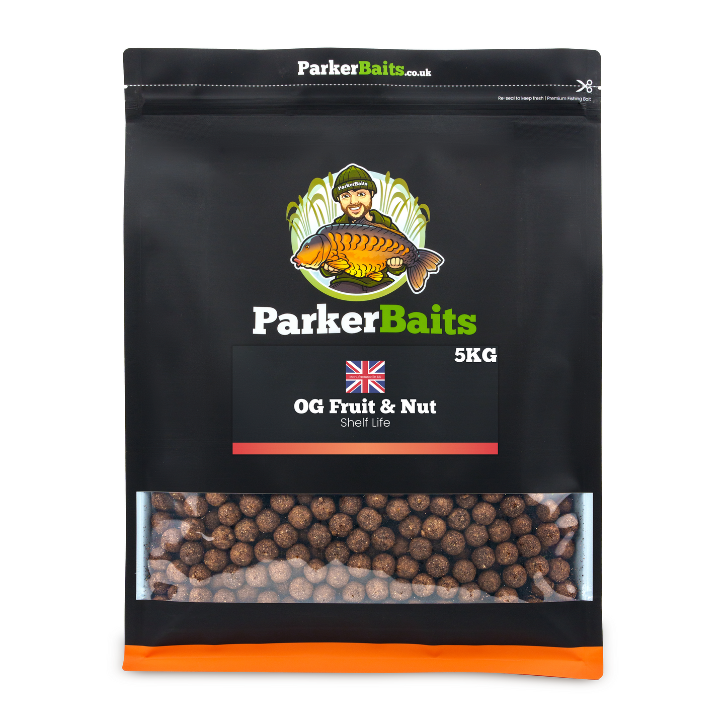 PARKER BAITS PARKER BAITS Boilies - OG Fruit & Nut - Freezer - 5kg - Parkfield Angling Centre