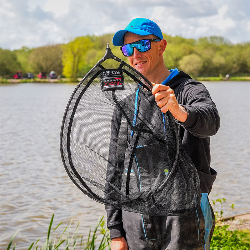 PRESTON PRESTON Carbon Hair Mesh Landing Net 18" - Parkfield Angling Centre