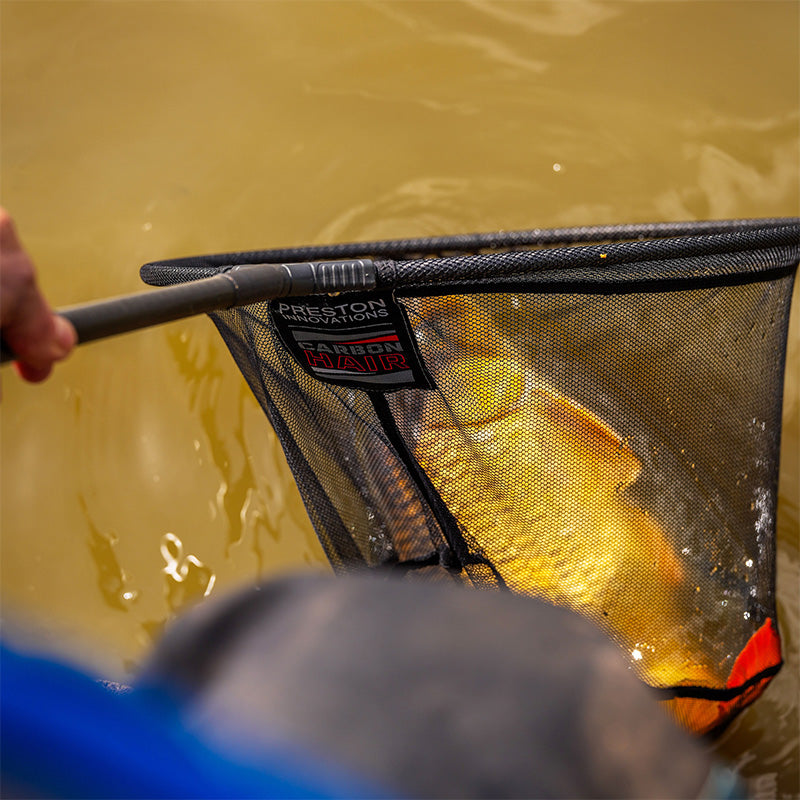 PRESTON PRESTON Carbon Hair Mesh Landing Net 18" - Parkfield Angling Centre