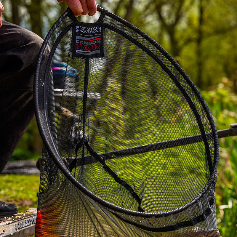 PRESTON PRESTON Carbon Hair Mesh Landing Net 18" - Parkfield Angling Centre