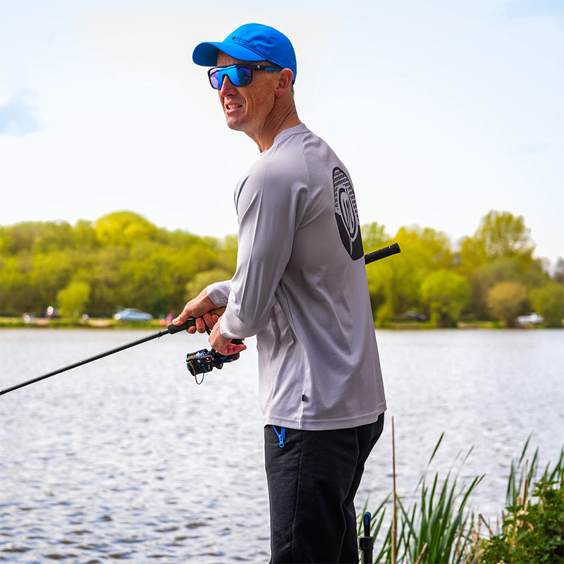 PRESTON PRESTON Grey Performance Sun Shirt UPF-40 S - Parkfield Angling Centre
