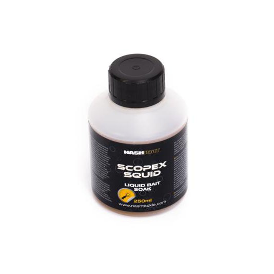NASH NASH Scopex Squid Liquid Bait Soak 250ml - Parkfield Angling Centre
