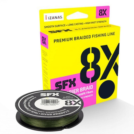 SUFIX SUFIX SFX 8X Low Vis Green 135M - Parkfield Angling Centre