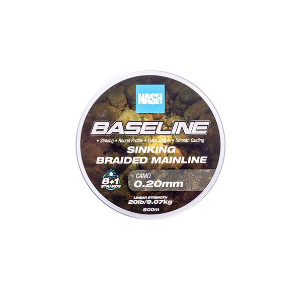 NASH NASH Baseline Sinking Braid Camo - Parkfield Angling Centre