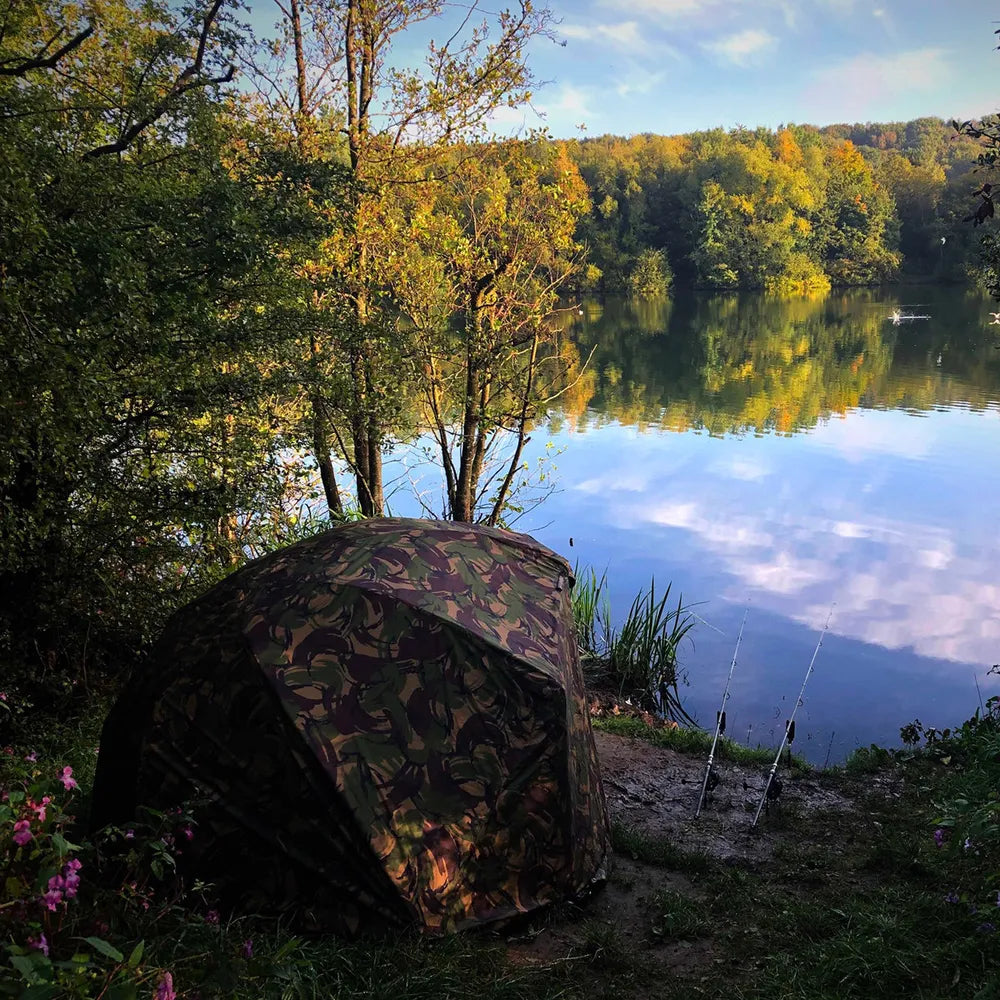 AQUA AQUA Camo Fast & Light Brolly - Parkfield Angling Centre