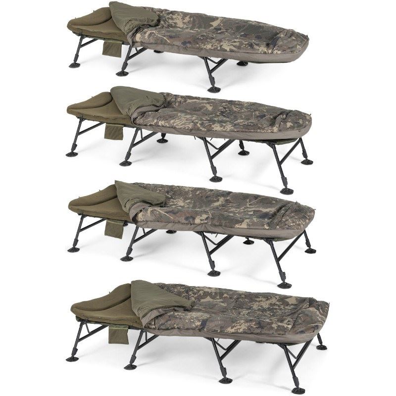 NASH NASH Indulgence HD40 Sleep System 8 Legs Camo Wide - Parkfield Angling Centre