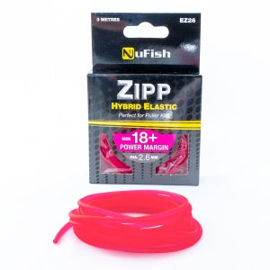 NUFISH NUFISH Zipp Hybrid Elastic 3M PINK POWER MARGIN 18+ - Parkfield Angling Centre