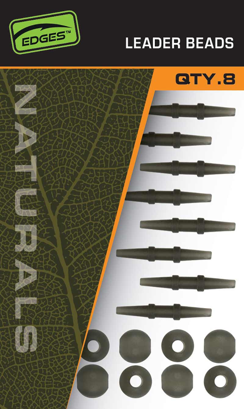 FOX FOX Edges Naturals Leader Beads x 8 - Parkfield Angling Centre