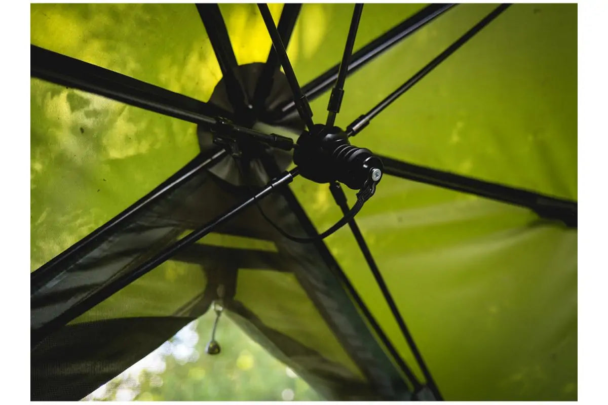Parkfield Angling Centre CARP SPIRIT Bundle - Razorback Brolly with Zip in Front - Parkfield Angling Centre