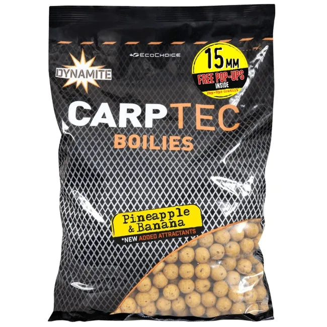DYNAMITE DYNAMITE Carp-Tec Pineapple & Banana 20mm Boilie 900g - Parkfield Angling Centre