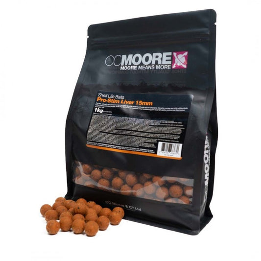 CC MOORE CC MOORE Pro-Stim Liver Freezer Baits 10mm 1kg  - Parkfield Angling Centre