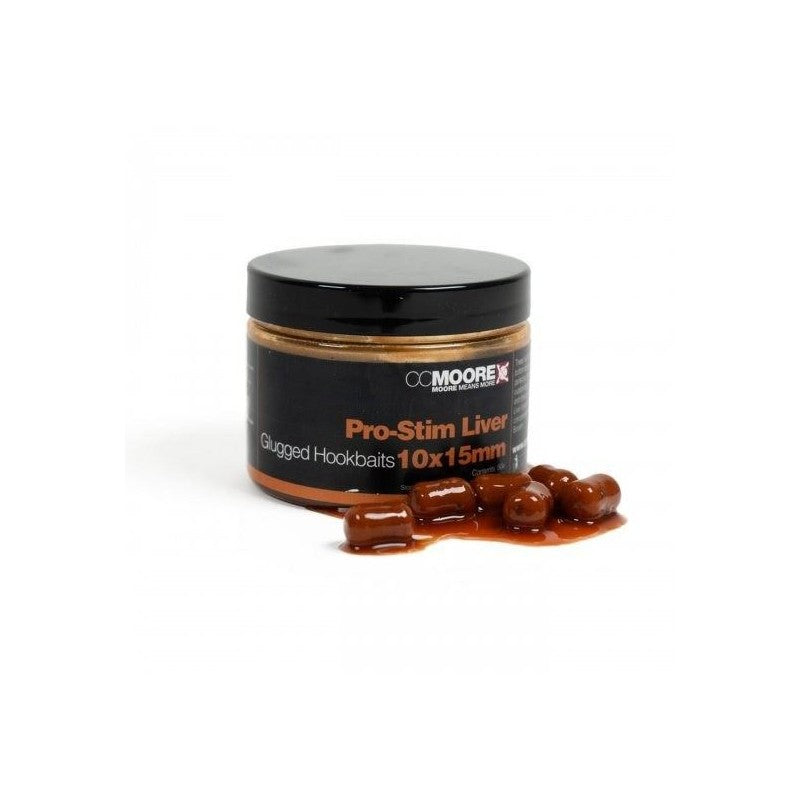 CC MOORE CC MOORE Pro-Stim Liver Glugged Hookbaits - Parkfield Angling Centre