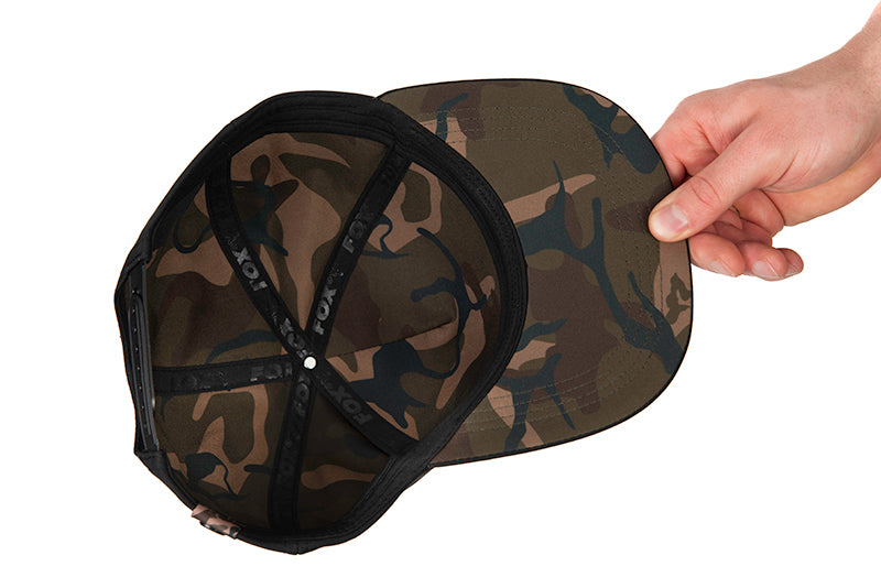 FOX FOX Black / Camo Snapback Hat - Parkfield Angling Centre