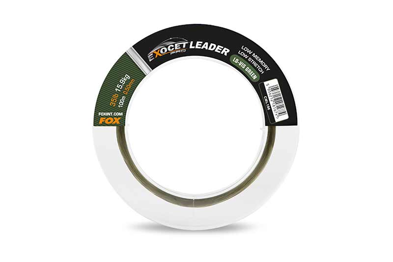 FOX FOX Exocet Pro (Low vis green) Leader x 100m - Parkfield Angling Centre