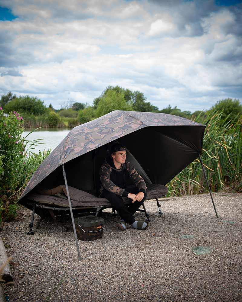 Parkfield Angling Centre FOX 60 Inch Camo Brolly - Parkfield Angling Centre